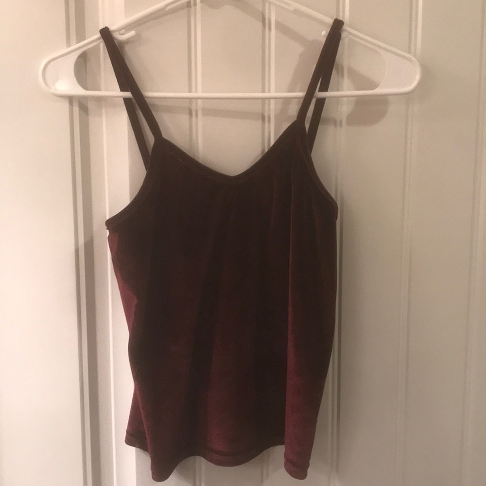 Velvet crop top tank top!